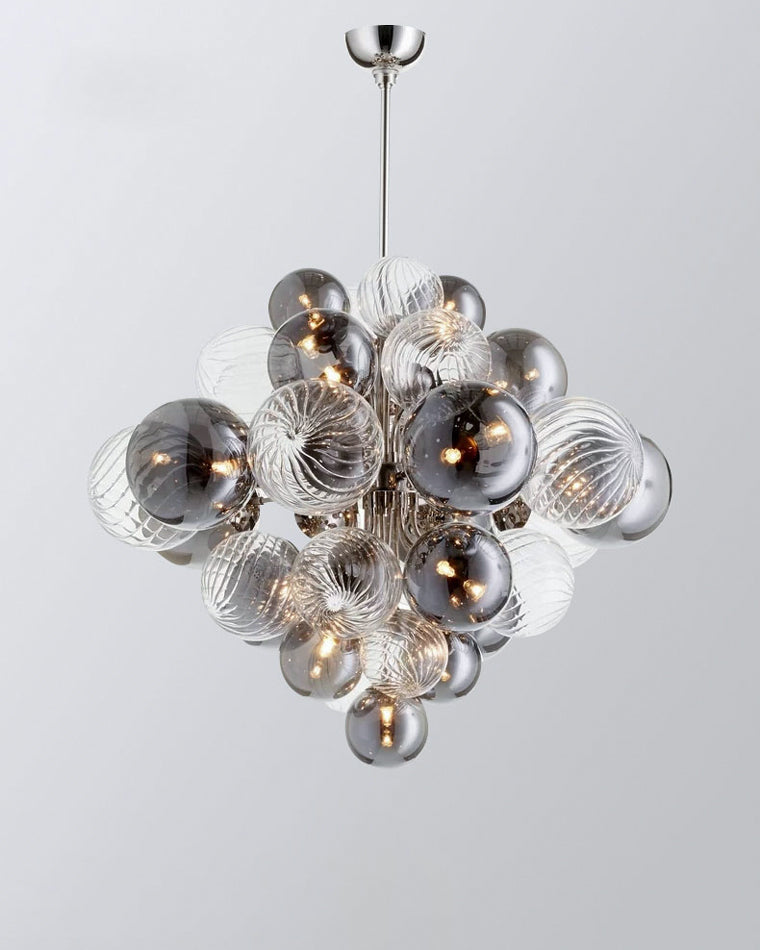 Diff Smoked Glass Bubble Chandelier-DF2198