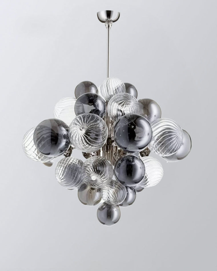 Diff Smoked Glass Bubble Chandelier-DF2198