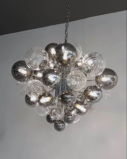 Diff Smoked Glass Bubble Chandelier-DF2198