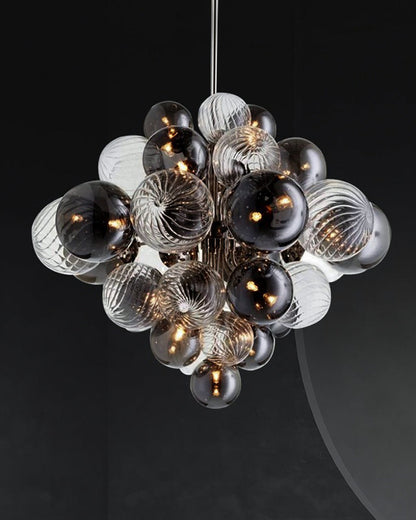 Diff Smoked Glass Bubble Chandelier-DF2198