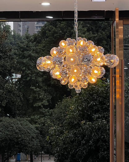 Diff Smoked Glass Bubble Chandelier-DF2198