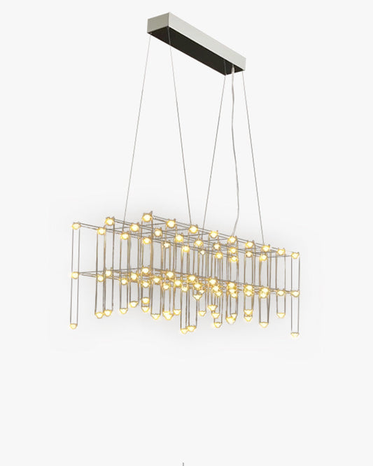 Diff Rectangular Sculptural Chandelier-DF2200