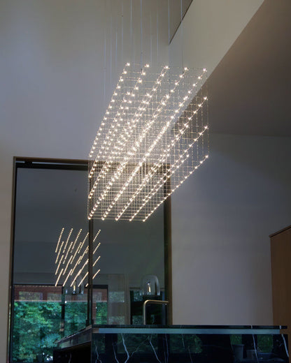 Diff Rectangular Sculptural Chandelier-DF2200