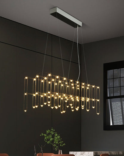 Diff Rectangular Sculptural Chandelier-DF2200