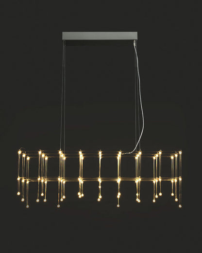Diff Rectangular Sculptural Chandelier-DF2200