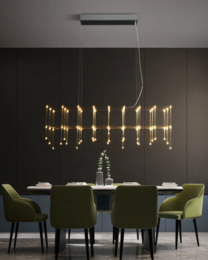 Diff Rectangular Sculptural Chandelier-DF2200