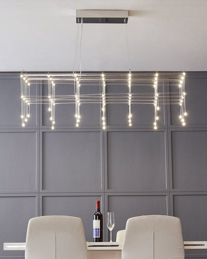 Diff Rectangular Sculptural Chandelier-DF2200