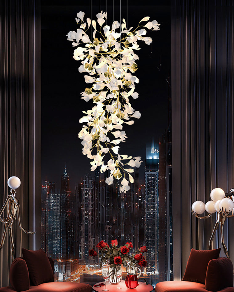Diff Ginkgo Long Staircase Chandelier-DF2206