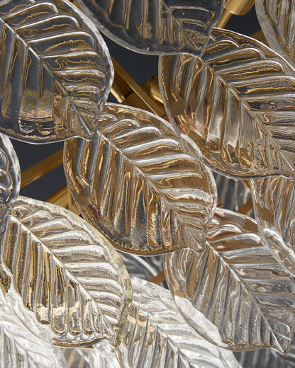 Diff Tiered Glass Leaf Chandelier-DF2209