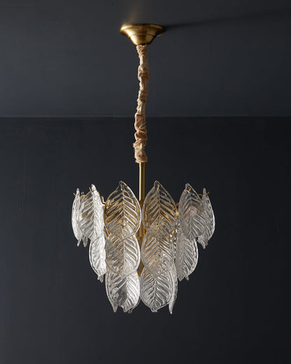 Diff Tiered Glass Leaf Chandelier-DF2209