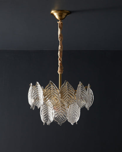 Diff Tiered Glass Leaf Chandelier-DF2209
