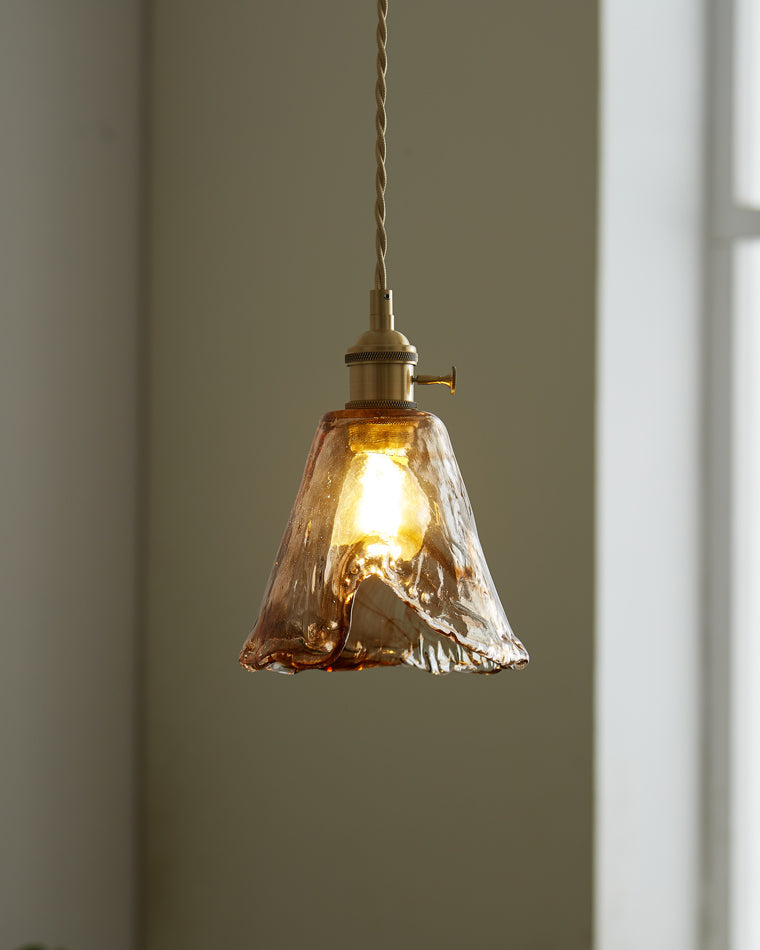 Diff Amber Glass Small Pendant Light-DF2210