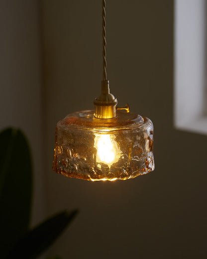 Diff Amber Glass Small Pendant Light-DF2210