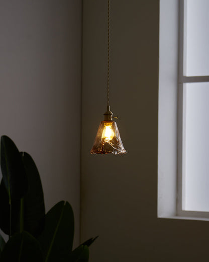 Diff Amber Glass Small Pendant Light-DF2210