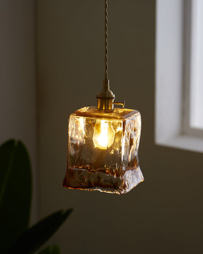 Diff Amber Glass Small Pendant Light-DF2210