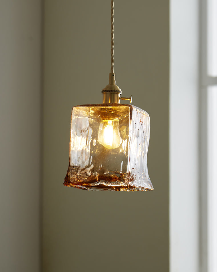 Diff Amber Glass Small Pendant Light-DF2210