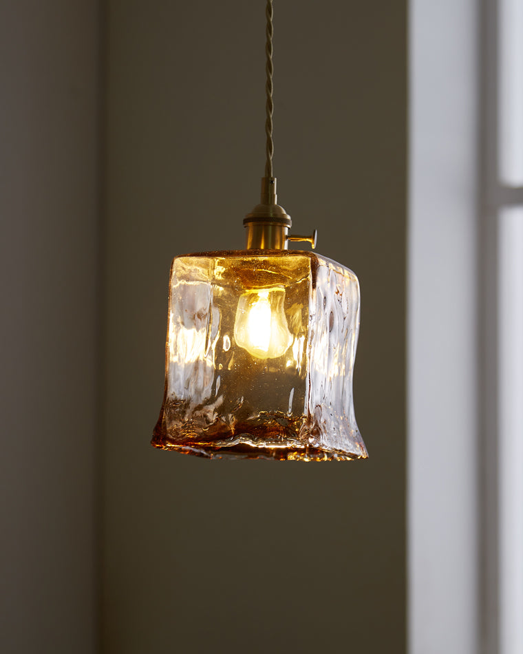 Diff Amber Glass Small Pendant Light-DF2210