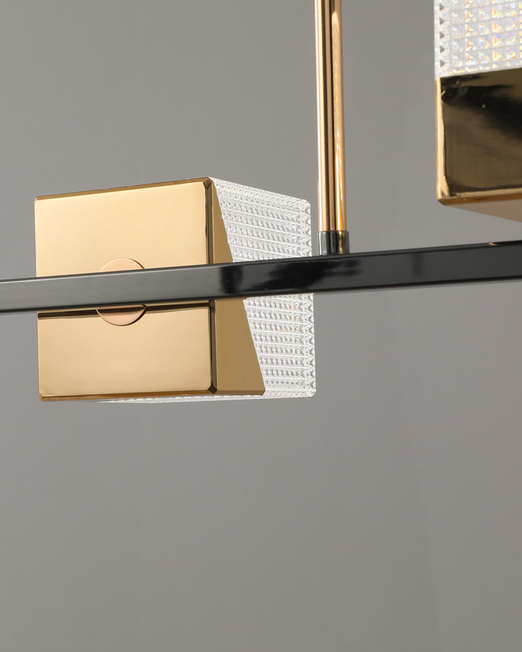 Diff Cubes Gold Chandelier-DF2211