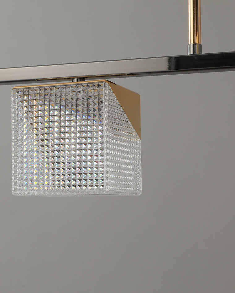 Diff Cubes Gold Chandelier-DF2211