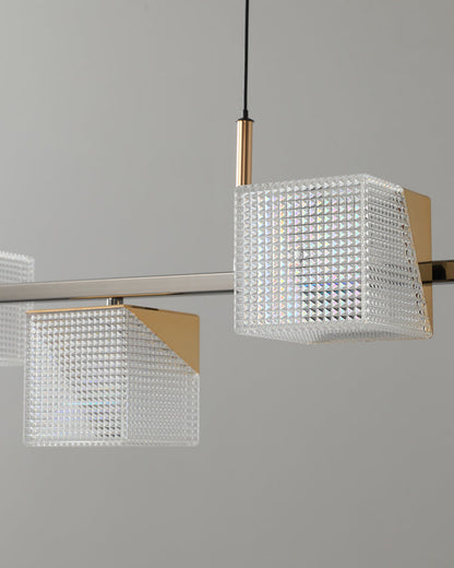 Diff Cubes Gold Chandelier-DF2211