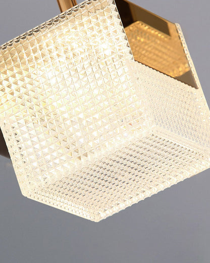 Diff Cubes Gold Chandelier-DF2211