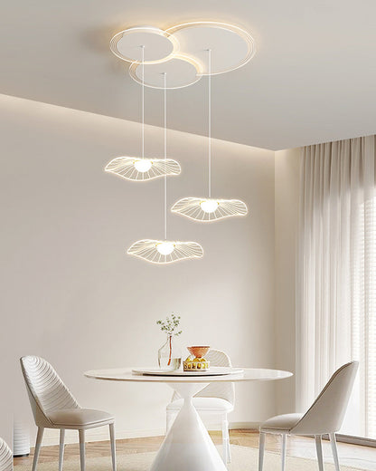 Diff Lotus Flower Staggered Chandelier-DF2212