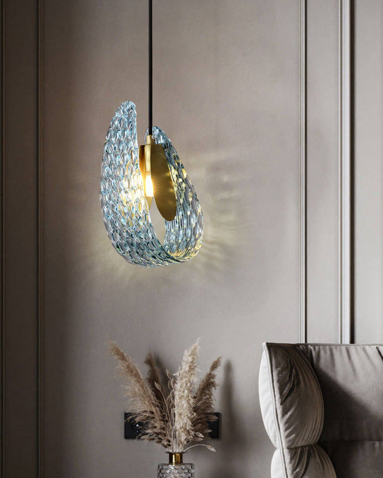 Diff Peacock Leaf Glass Chandelier-DF2213