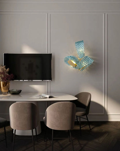 Diff Peacock Leaf Glass Chandelier-DF2213