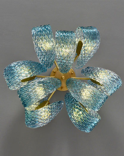 Diff Peacock Leaf Glass Chandelier-DF2213