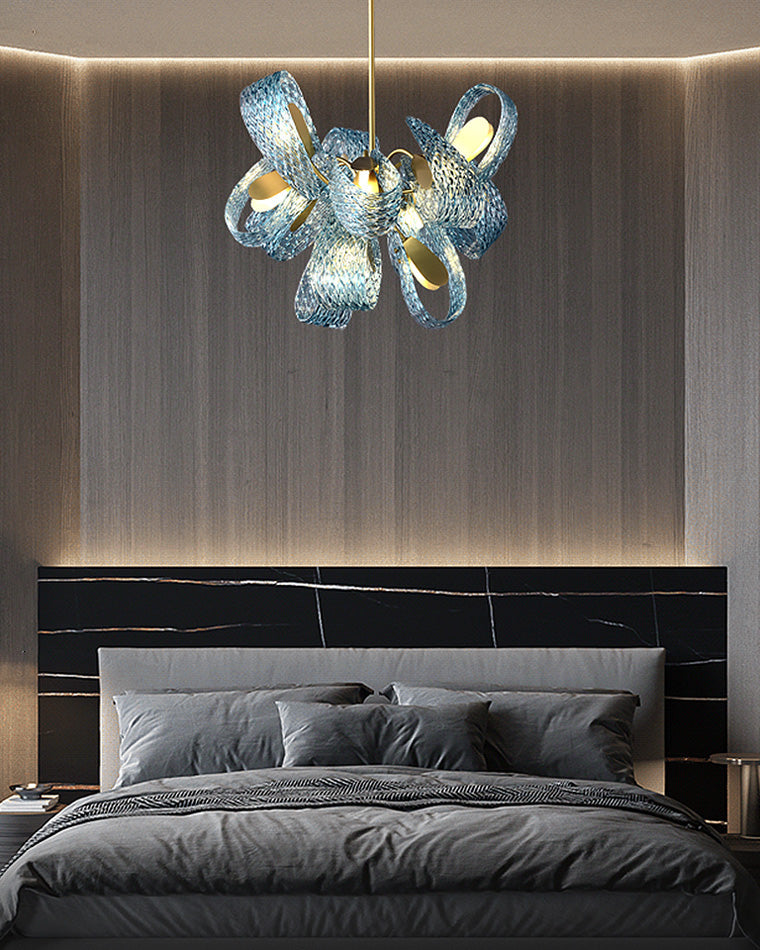 Diff Peacock Leaf Glass Chandelier-DF2213