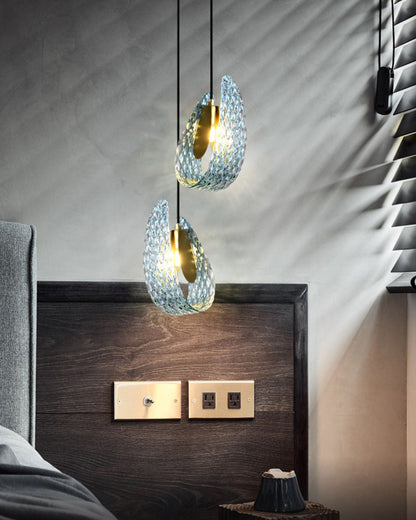 Diff Peacock Leaf Glass Chandelier-DF2213