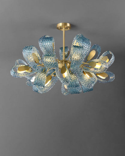 Diff Peacock Leaf Glass Chandelier-DF2213