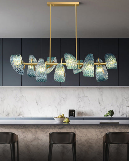 Diff Peacock Leaf Glass Chandelier-DF2213