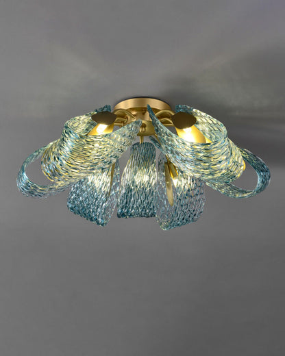 Diff Peacock Leaf Glass Chandelier-DF2213