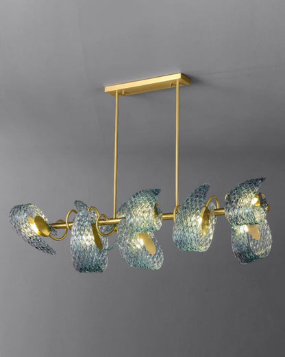 Diff Peacock Leaf Glass Chandelier-DF2213