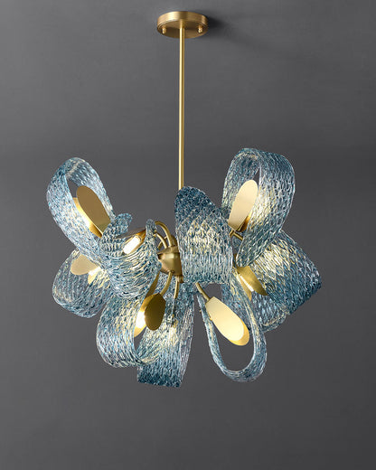 Diff Peacock Leaf Glass Chandelier-DF2213