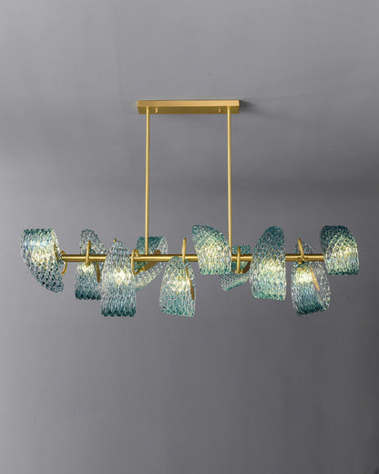 Diff Peacock Leaf Glass Chandelier-DF2213