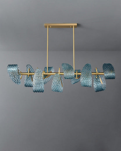 Diff Peacock Leaf Glass Chandelier-DF2213