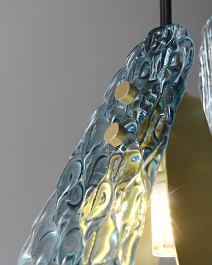 Diff Peacock Leaf Glass Chandelier-DF2213