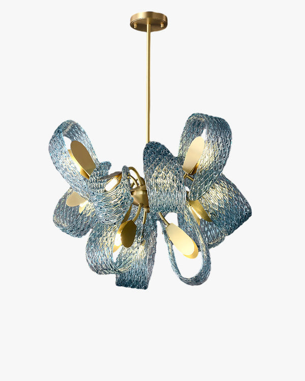 Diff Peacock Leaf Glass Chandelier-DF2213