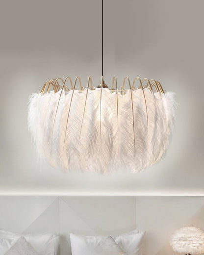 Diff Feather Round Chandelier-DF2215