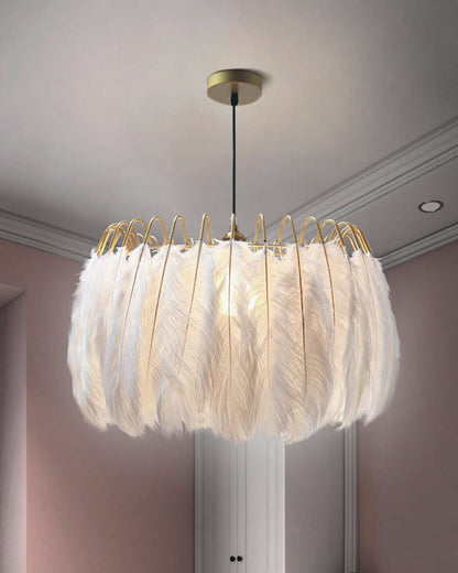 Diff Feather Round Chandelier-DF2215
