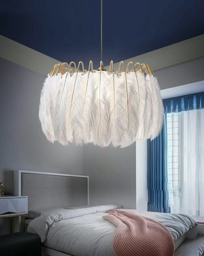 Diff Feather Round Chandelier-DF2215