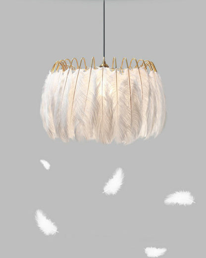 Diff Feather Round Chandelier-DF2215