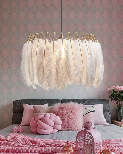 Diff Feather Round Chandelier-DF2215