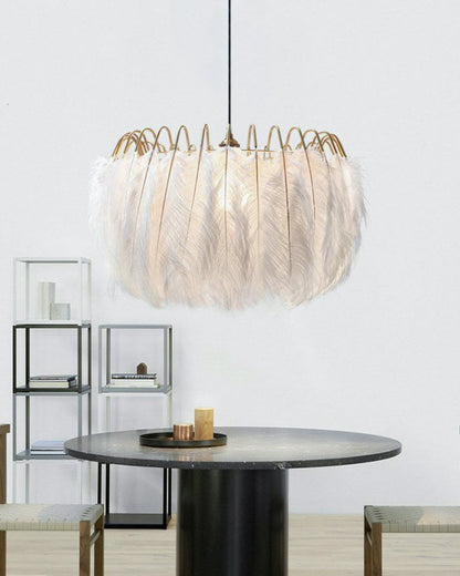 Diff Feather Round Chandelier-DF2215