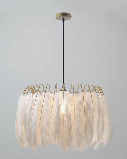 Diff Feather Round Chandelier-DF2215