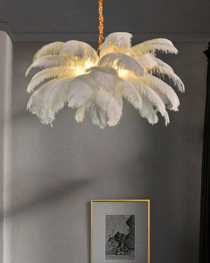 Diff Palm Feather Chandelier-DF2216