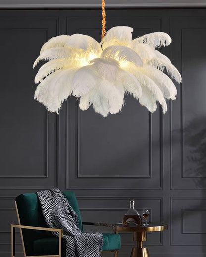 Diff Palm Feather Chandelier-DF2216