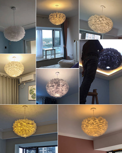 Diff Feather Cloud Pendant Light-DF2217